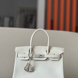 Birkin 30 Togo Craie(10) Palladium Hardware
