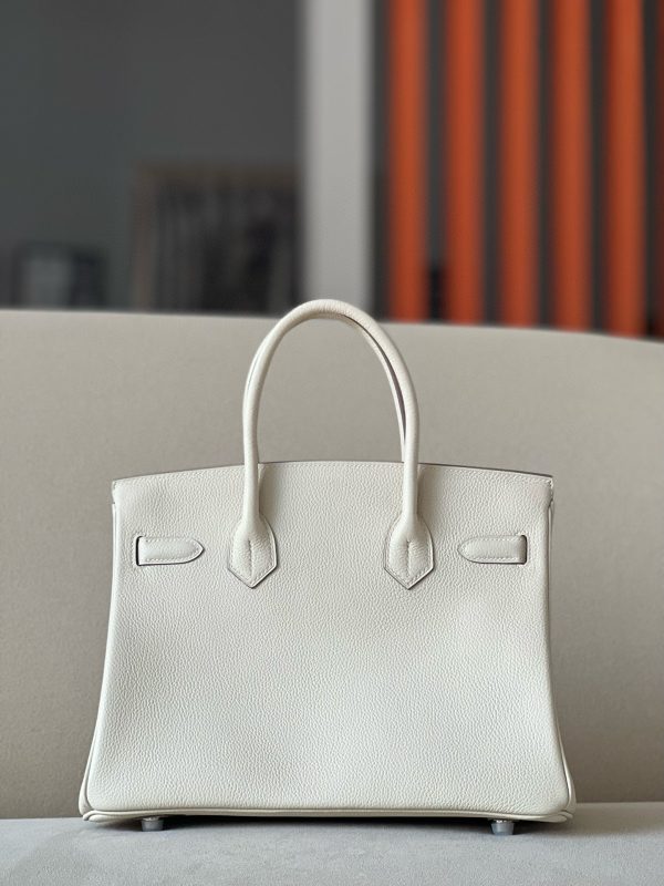 Birkin 30 Togo Craie(10) Palladium Hardware - Image 2