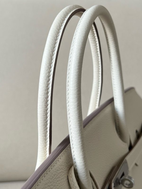 Birkin 30 Togo Craie(10) Palladium Hardware - Image 7