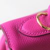 Kelly 25 Epsom Rose Pourpre (L3) Gold Hardware - Image 5