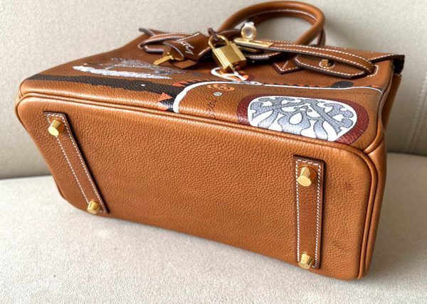 Birkin 25 Barenia Faubourg Gold(37) Gold Hardware - Image 7