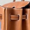 Birkin 25 Barenia Faubourg Gold(37) Palladium Hardware - Image 2