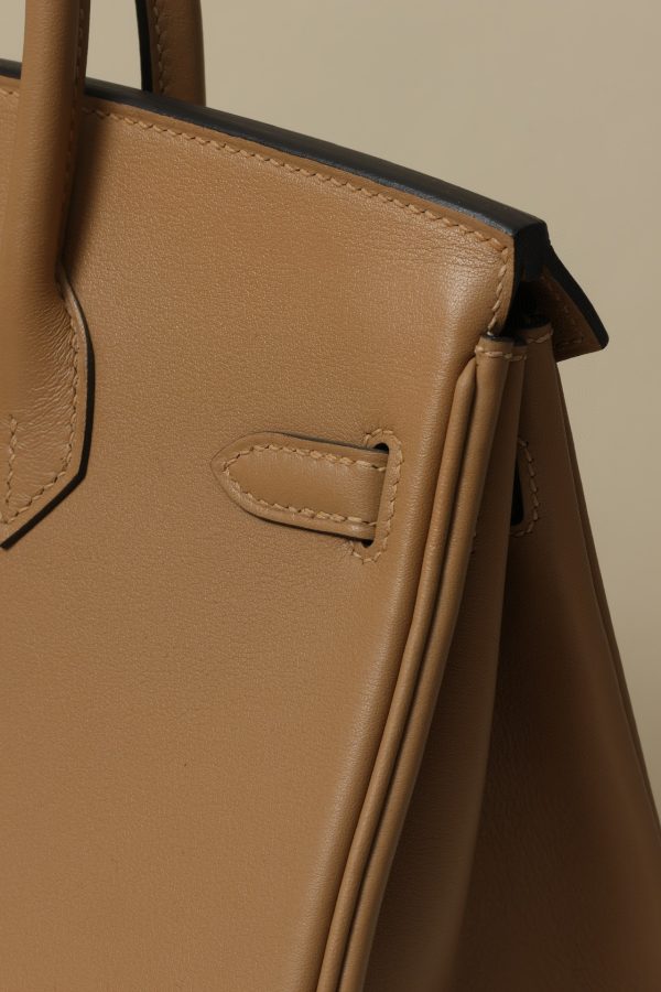 Birkin 25 Swift Chai(0M) Palladium Hardware - Image 5