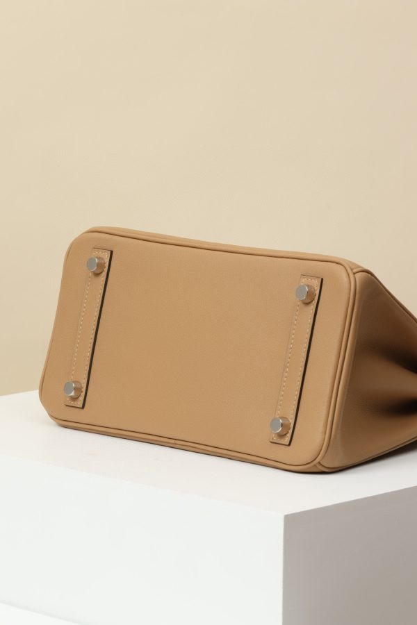 Birkin 25 Swift Chai(0M) Palladium Hardware - Image 6