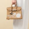 Birkin 25 Swift Chai(0M) Palladium Hardware - Image 8