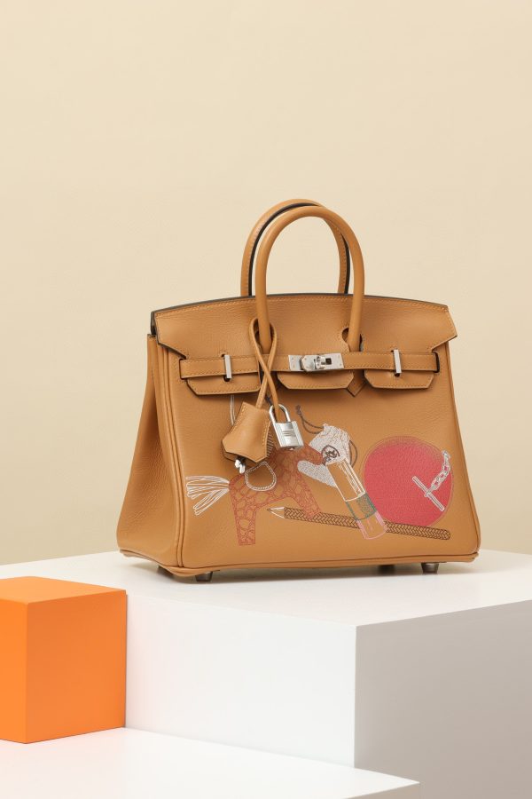Birkin 25 Swift Biscuit(4B) Palladium Hardware - Image 2