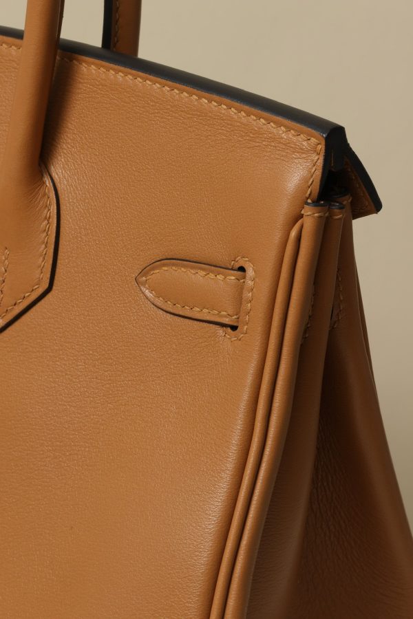 Birkin 25 Swift Biscuit(4B) Palladium Hardware - Image 5