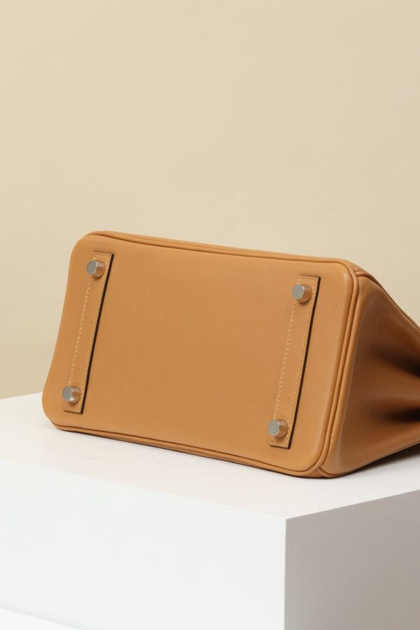 Birkin 25 Swift Biscuit(4B) Palladium Hardware - Image 6