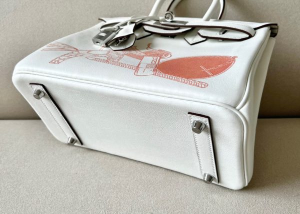 Birkin 25 Swift Nata(I2) Palladium Hardware - Image 7