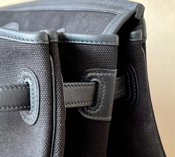 Birkin Cargo 40 Canvas and Swift Noir(89) Palladium Hardware - Image 5