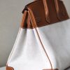 Birkin HSS 35 Barenia and Canvas in Gold(37) Gold hardware - Image 2