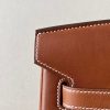 Birkin HSS 35 Barenia and Canvas in Gold(37) Gold hardware - Image 3