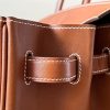 Birkin HSS 35 Barenia and Canvas in Gold(37) Gold hardware - Image 7