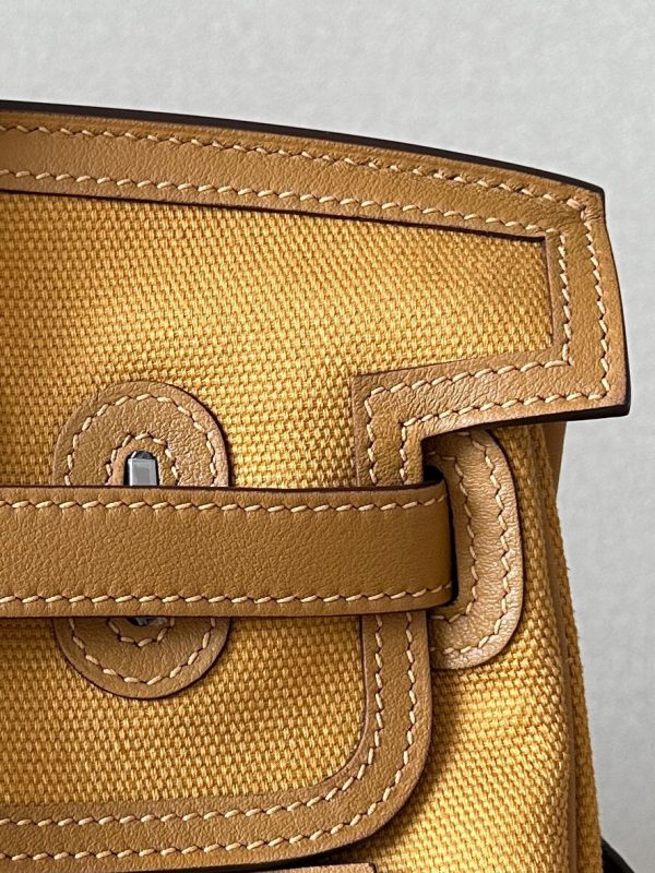 Birkin Cargo 35 Canvas and Swift Sesame(2S) Palladium Hardware - Image 5
