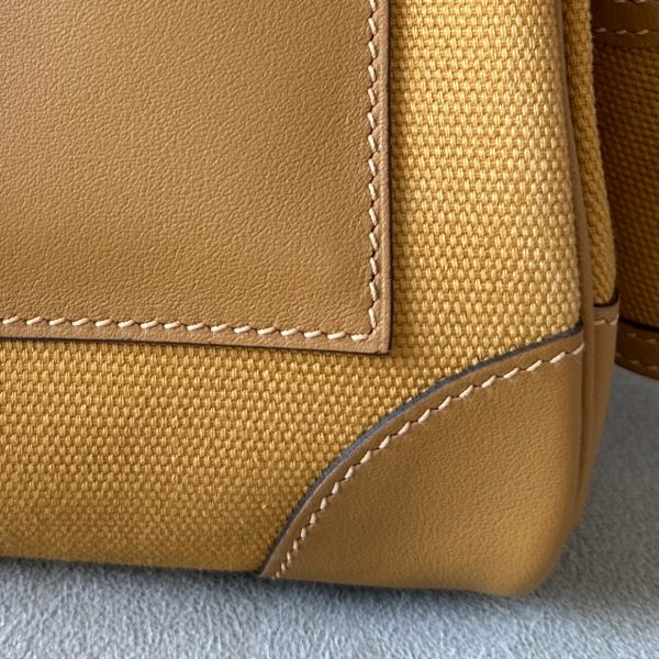 Birkin Cargo 35 Canvas and Swift Sesame(2S) Palladium Hardware - Image 8