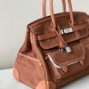 Birkin Cargo 35 Canvas and Swift Gold(37) Palladium Hardware - Image 2
