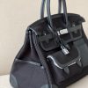 Birkin Cargo 35 Canvas and Swift Noir(89) Palladium Hardware - Image 2