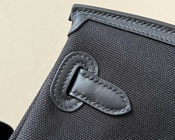 Birkin Cargo 35 Canvas and Swift Noir(89) Palladium Hardware - Image 4