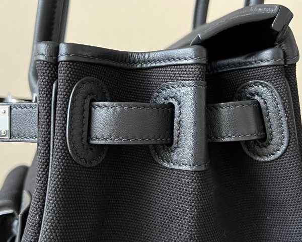 Birkin Cargo 35 Canvas and Swift Noir(89) Palladium Hardware - Image 5