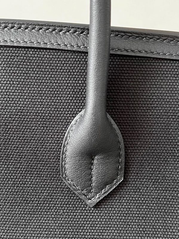 Birkin Cargo 35 Canvas and Swift Noir(89) Palladium Hardware - Image 6