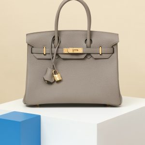Birkin 30 Togo Gris Asphalte(M8) Gold Hardware