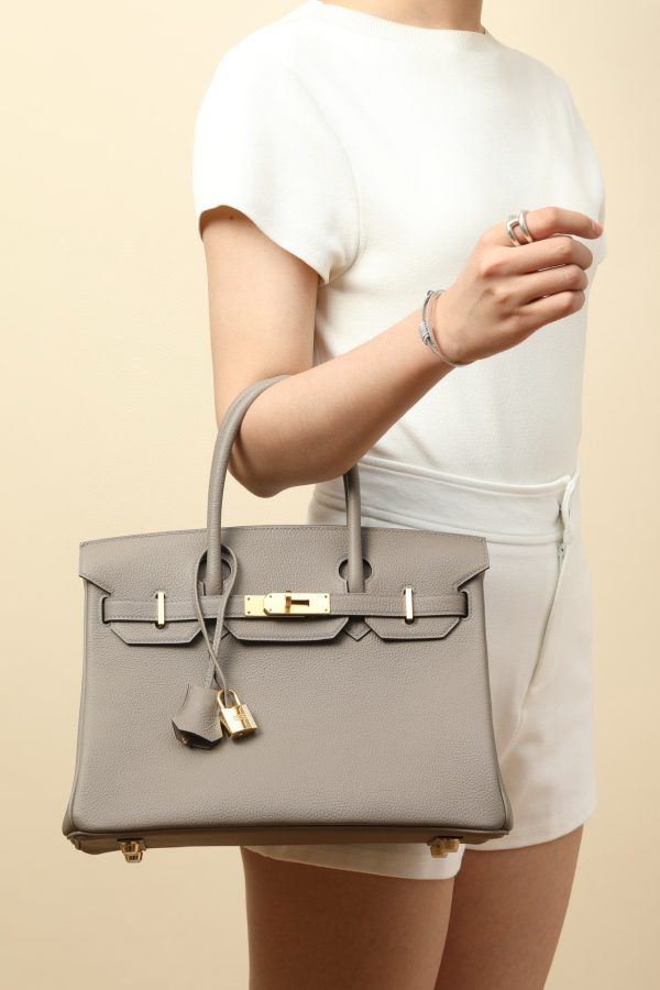 Birkin 30 Togo Gris Asphalte(M8) Gold Hardware - Image 8
