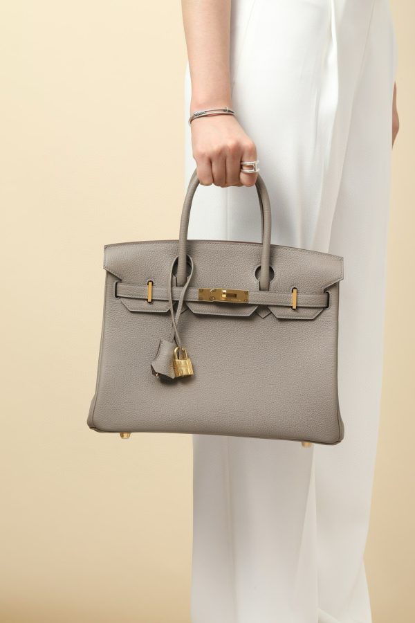 Birkin 30 Togo Gris Asphalte(M8) Gold Hardware - Image 9