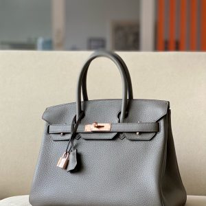 Birkin 30 Togo Etain(8F) Rose Gold Hardware