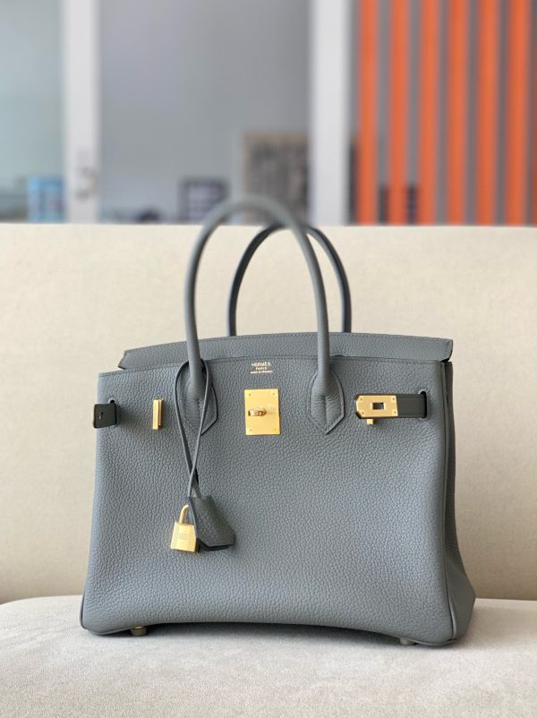 Birkin 30 Togo Gris Meyer(0L) Gold Hardware - Image 3