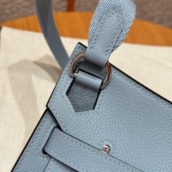 Jypsiere Mini Evercolor Blue Lin(J7) Gold Hardware - Image 6