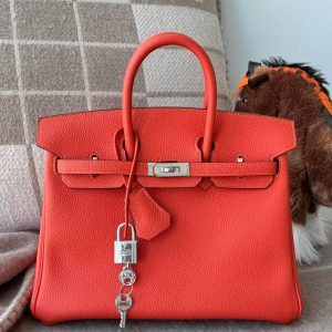 Birkin 30 Togo Feu (9J) Palladium Hardware