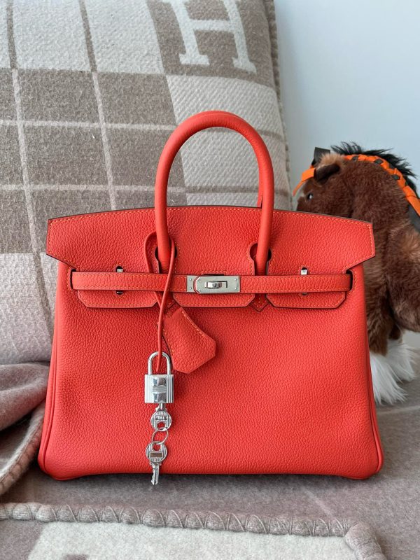 Birkin 30 Togo Feu (9J) Palladium Hardware