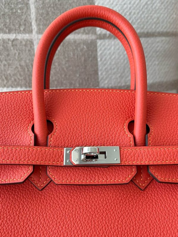 Birkin 30 Togo Feu (9J) Palladium Hardware - Image 5
