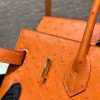 Birkin 30 Ostrich Orange (93) Gold Hardware - Image 9
