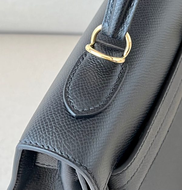Kelly 32 Epsom Noir(89) Gold Hardware - Image 4