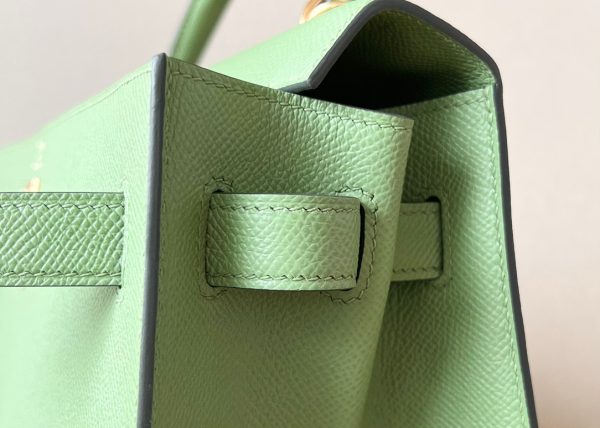 Kelly 32 Epsom Vert Criquet(3I) Gold Hardware - Image 7