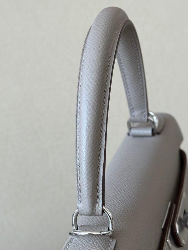 Kelly 28 Epsom Gris Asphalte (M8) Palladium Hardware - Image 4