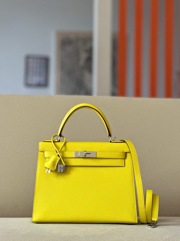 Kelly 28 Epsom Lime(9R) Palladium Hardware