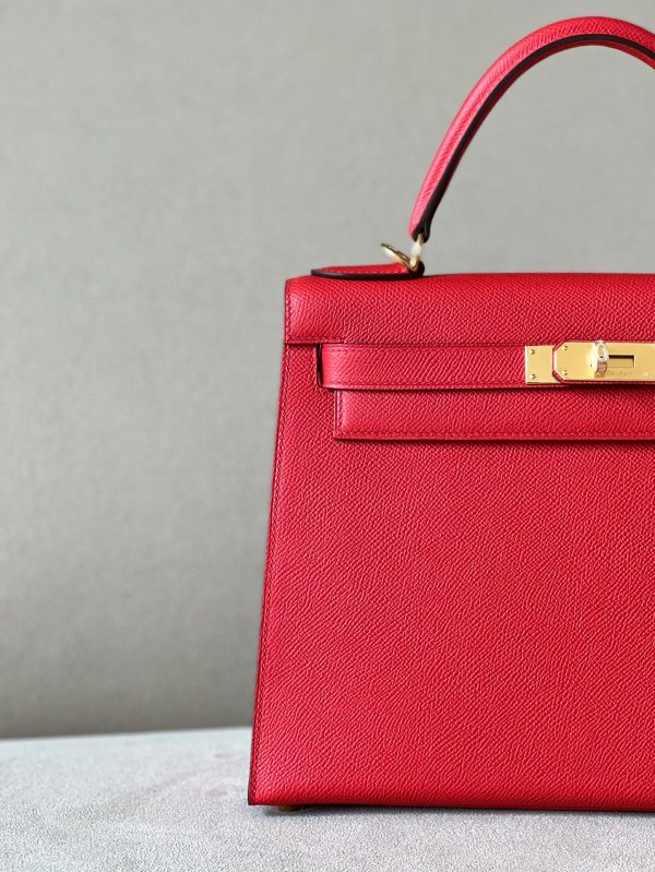 Kelly 28 Epsom Rouge de Coeur(S3) Gold Hardware - Image 2