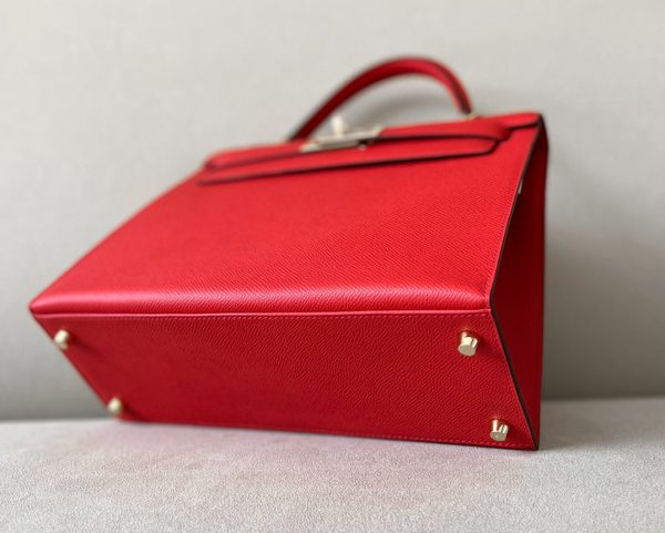 Kelly 28 Epsom Rouge de Coeur(S3) Gold Hardware - Image 6