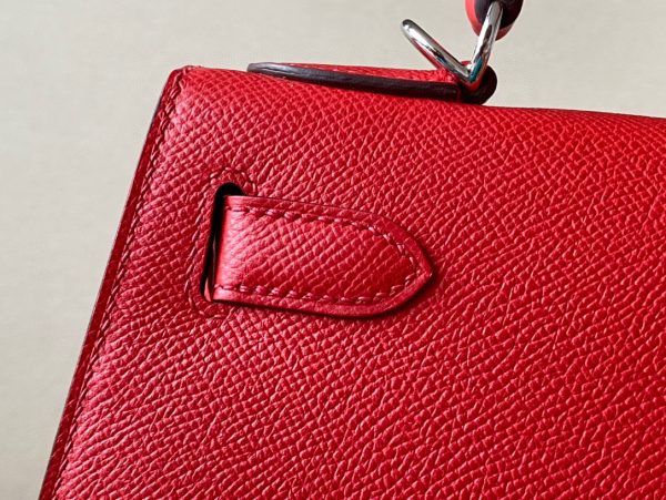 Kelly HSS 28 Epsom Rouge de Coeur(S3) and Rose Extreme(I6) and Blue Zanzibar(B3) Palladium Hardware - Image 5