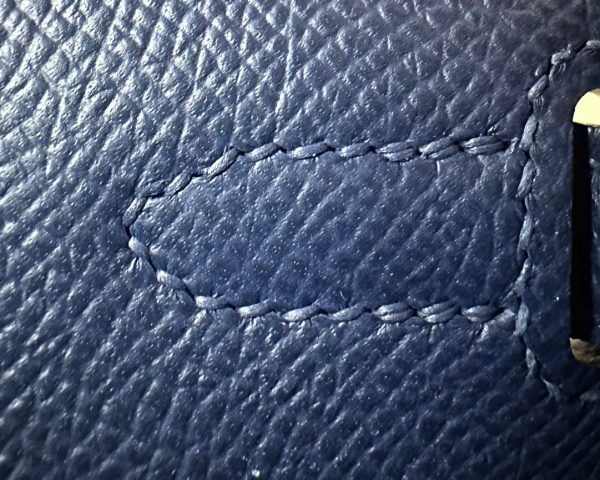 Kelly 25 Epsom Blue saphir (73) Gold Hardware - Image 7