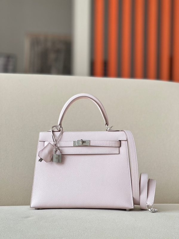 Kelly 25 Epsom Mauve Pale (09) Palladium Hardware