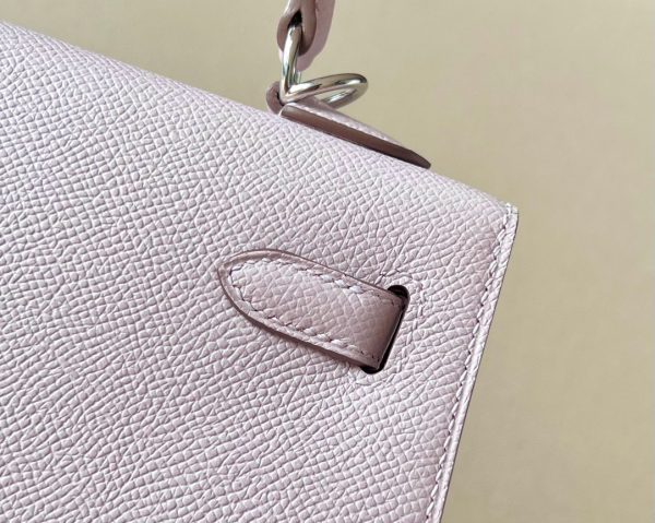 Kelly 25 Epsom Mauve Pale (09) Palladium Hardware - Image 4