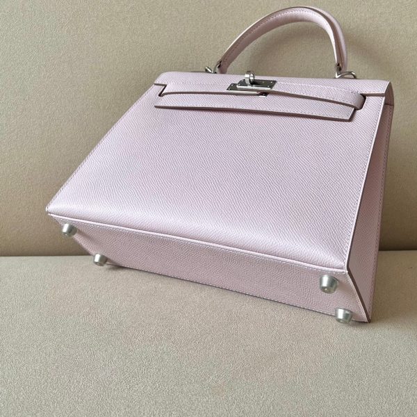 Kelly 25 Epsom Mauve Pale (09) Palladium Hardware - Image 7