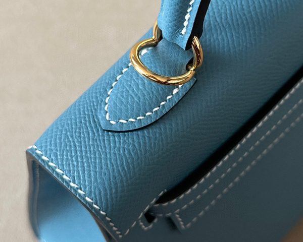 Kelly 25 Epsom New Blue Jean (D2) Gold Hardware - Image 3