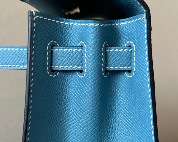 Kelly 25 Epsom New Blue Jean (D2) Gold Hardware - Image 6