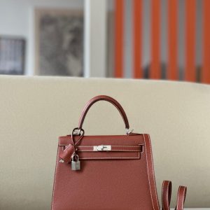 Kelly 25 Epsom Sienne (4E) Palladium Hardware