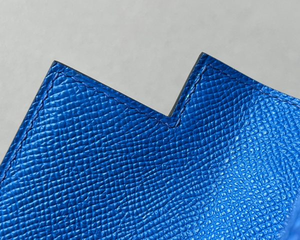 Kelly 25 Epsom Bleu France (71) Gold Hardware - Image 6