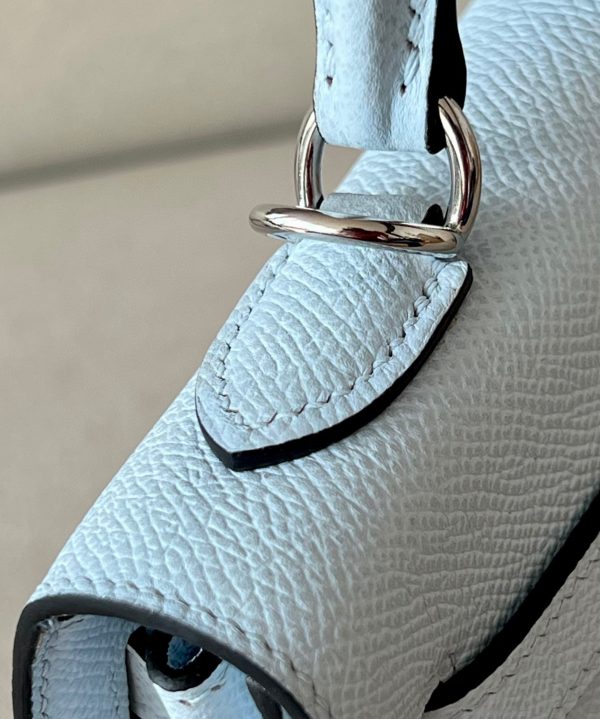 Kelly 25 Epsom Bleu Brume (T0) Palladium Hardware - Image 9